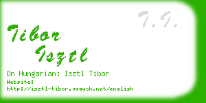 tibor isztl business card